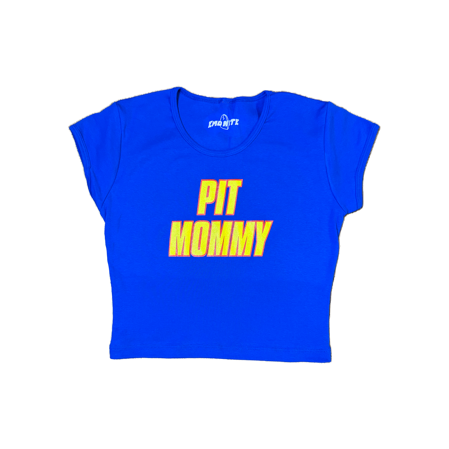Pit Mommy Warped Baby Tee - Royal