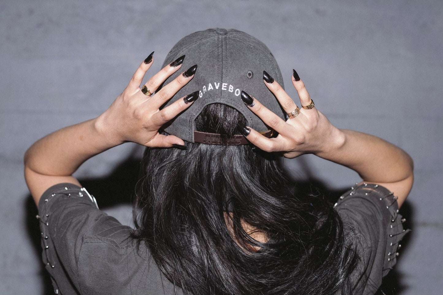 Graveboy Dad Hat - Washed Black