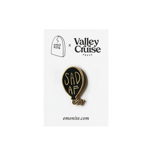Sad AF Balloon Enamel Pin