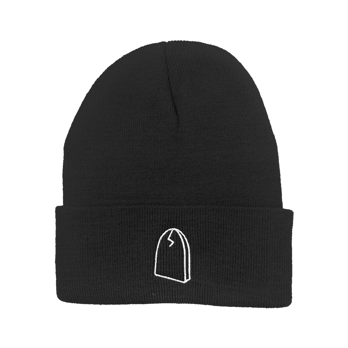 Embroidered Grave Beanie - Black