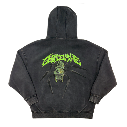 Grave Rave Spider Zip Hoodie