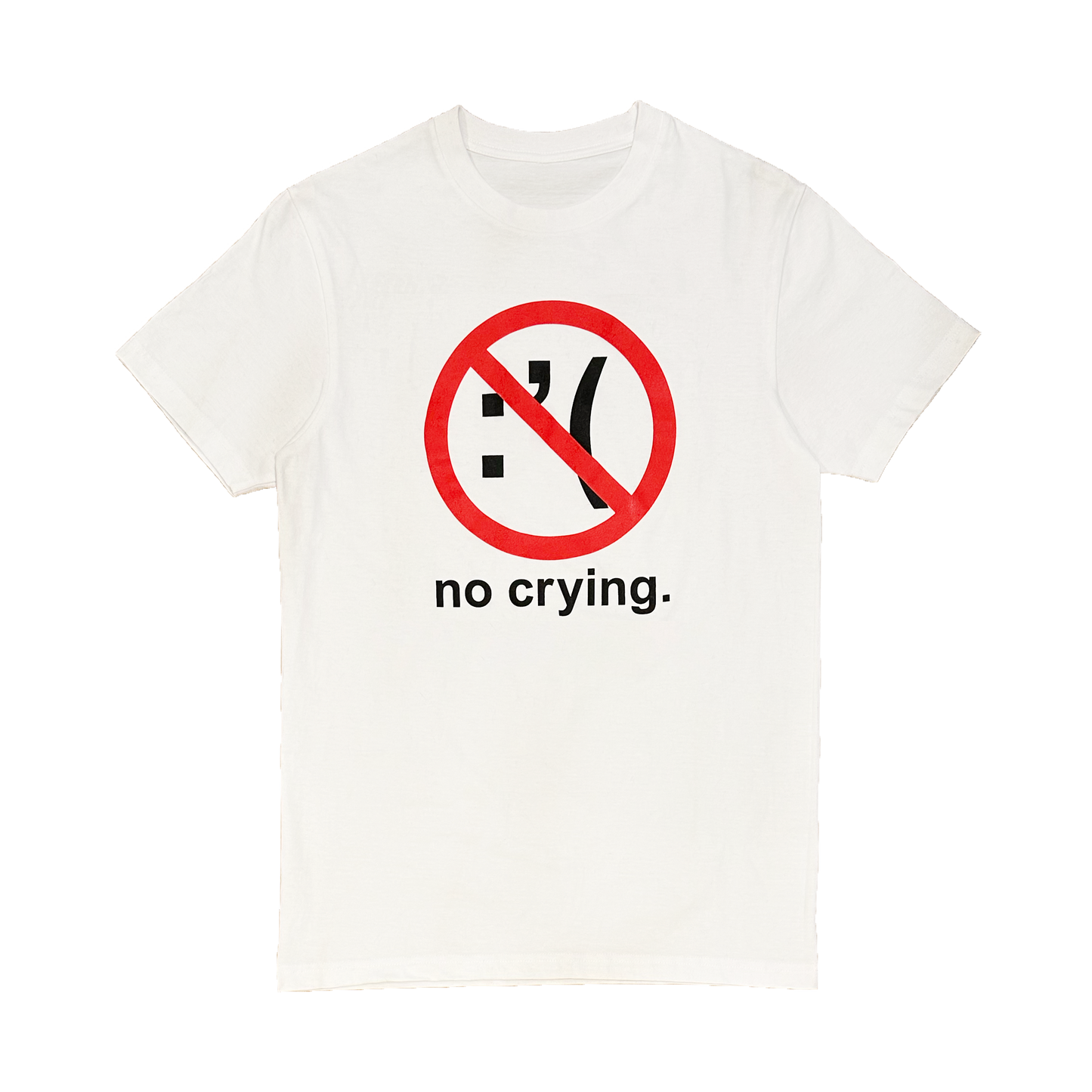 No Crying Tee - White