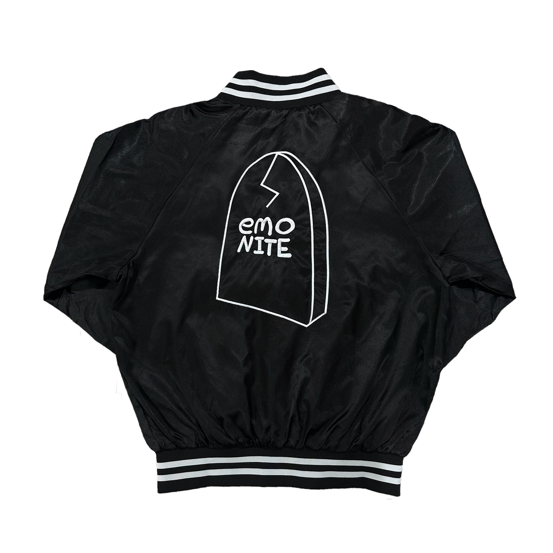 Graveboy Satin Jacket - Black