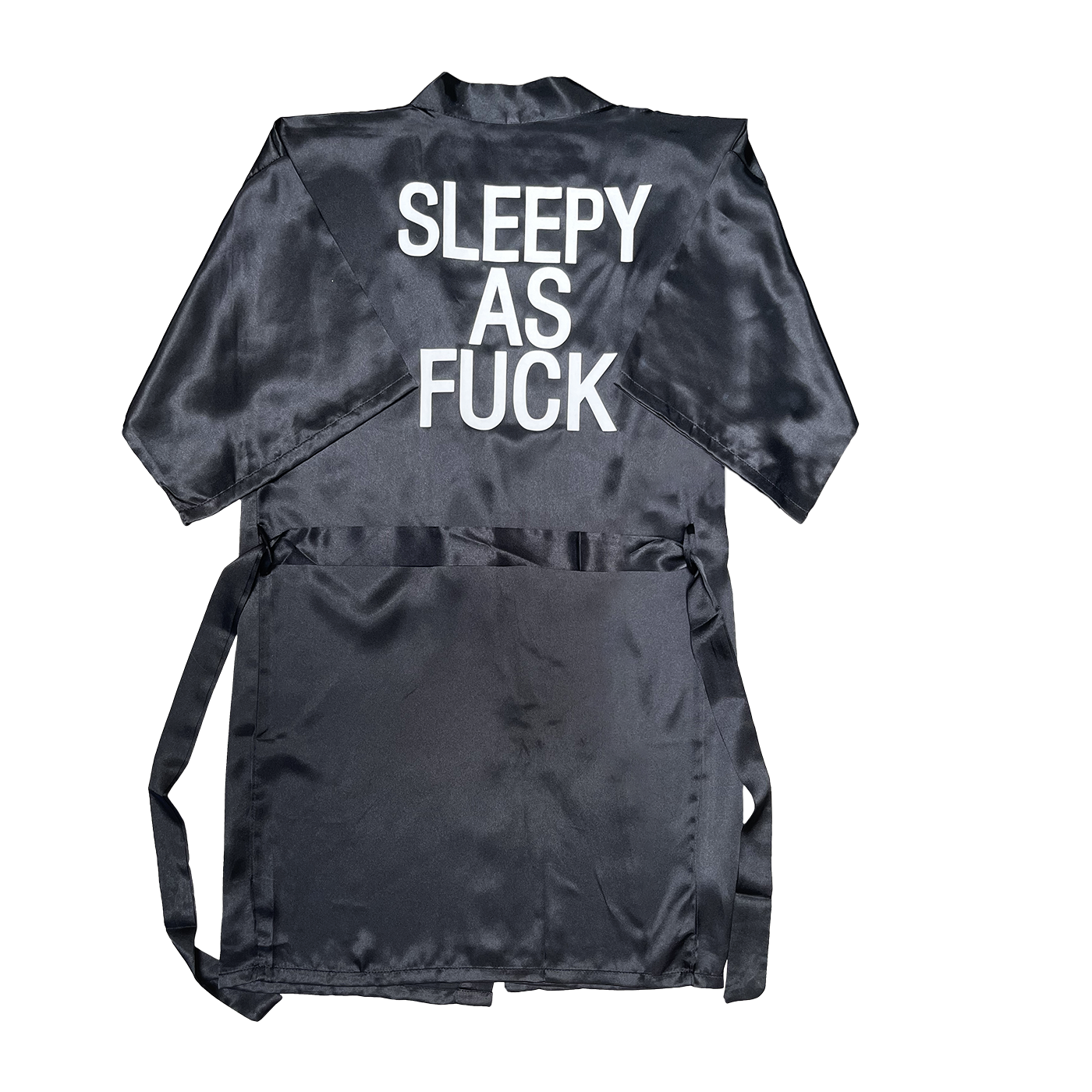 Sleepy AF Satin Robe – Emo Nite