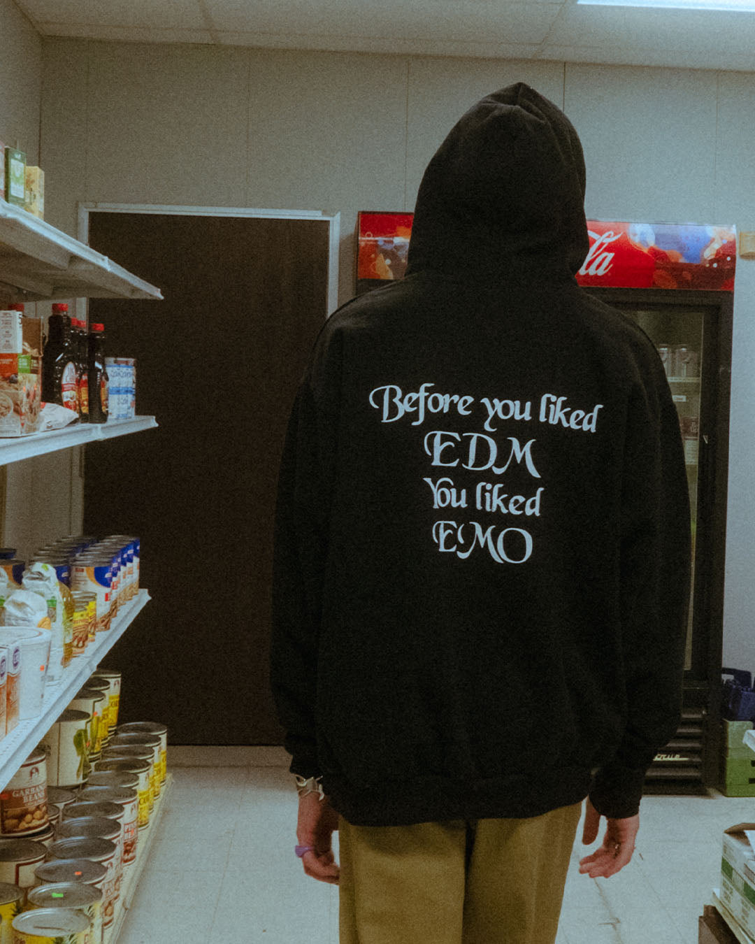 before you liked edm hoodie - black